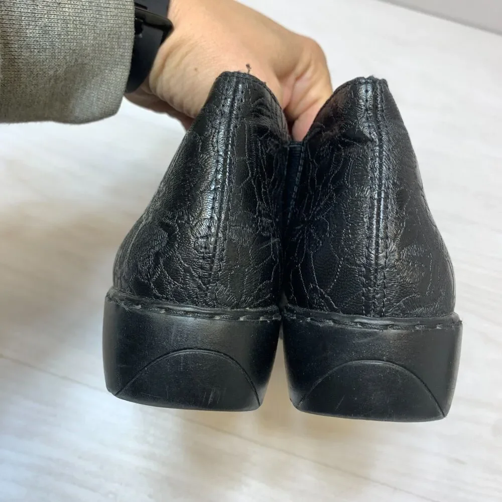 Rieker Chelsea Ankle Boots Womens Size 7 Black Leather Comfort Round Toe Slip On